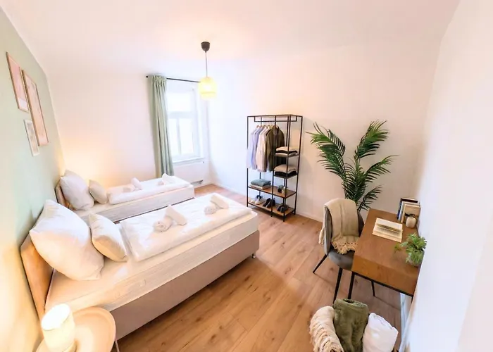 Havn - 2 Schlafzimmer, Boxspringbetten, Wifi, Smart Tv, Parkplatz, Vollausgestattete Küche Magdeburg